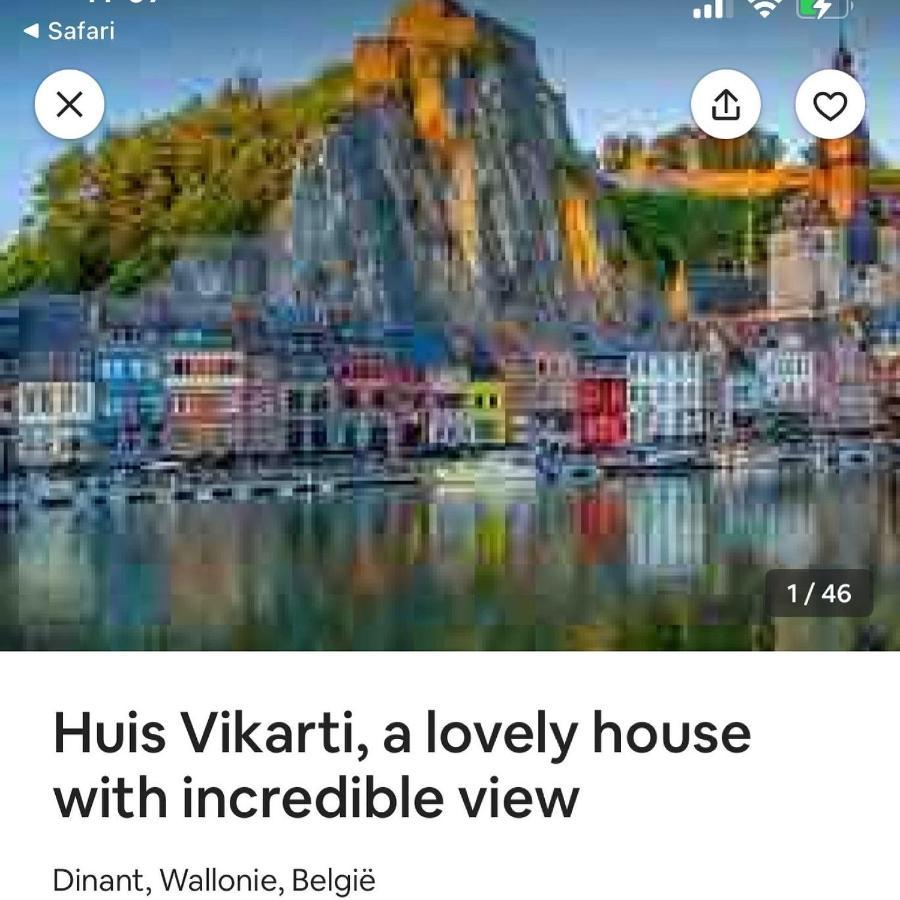 Vikarti Stay, A Lovely House With Incredible View Dinant Exterior photo